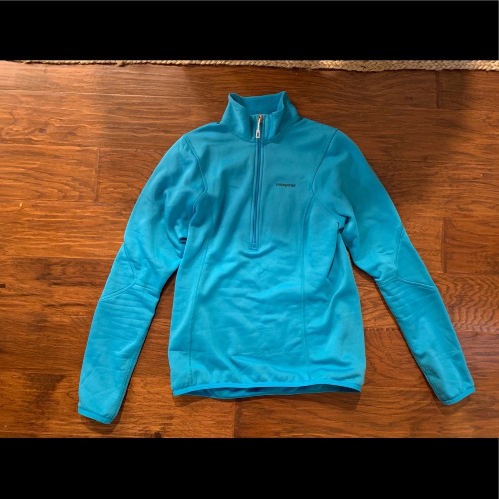 Patagonia Women's Teal Blue Quarter-Zip Fleece Pullover
